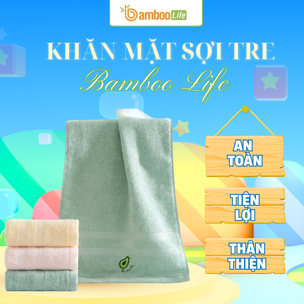 Khăn sợi tre BL041 mềm mượt, kháng khuẩn vượt xa khăn cotton thường
