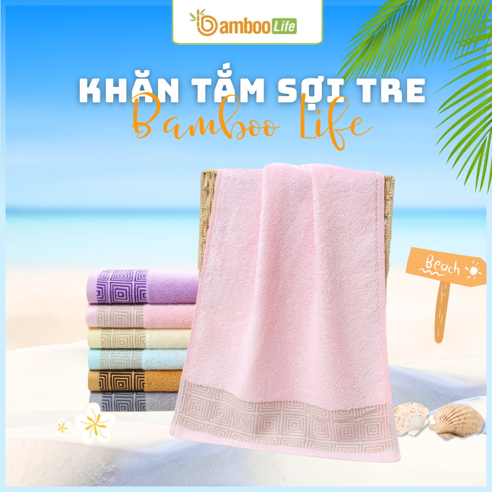 Khăn tắm sợi tre chất lượng không để lại xơ vụn khi chạm 