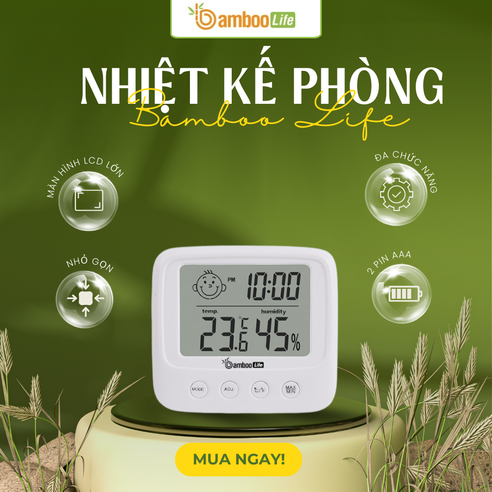 Nhiệt kế phòng giúp mẹ kiểm soát môi trường, bảo vệ bé tối ưu