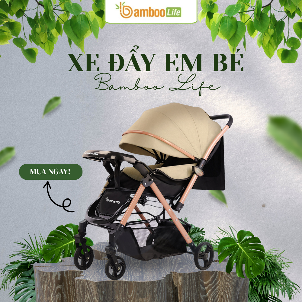 Khung xe chắc chắn kết hợp đai an toàn giúp bảo vệ bé