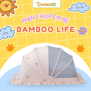 Màn chụp Bamboo Life bảo vệ bé khỏi côn trùng, giúp ngủ sâu