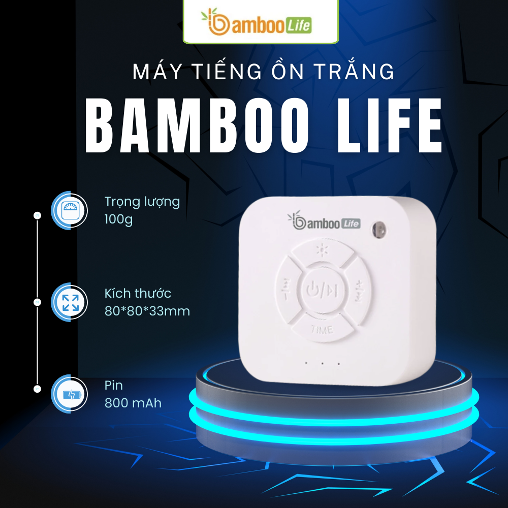 Máy tiếng ồn trắng siêu bền tích hợp pin hiện đại
