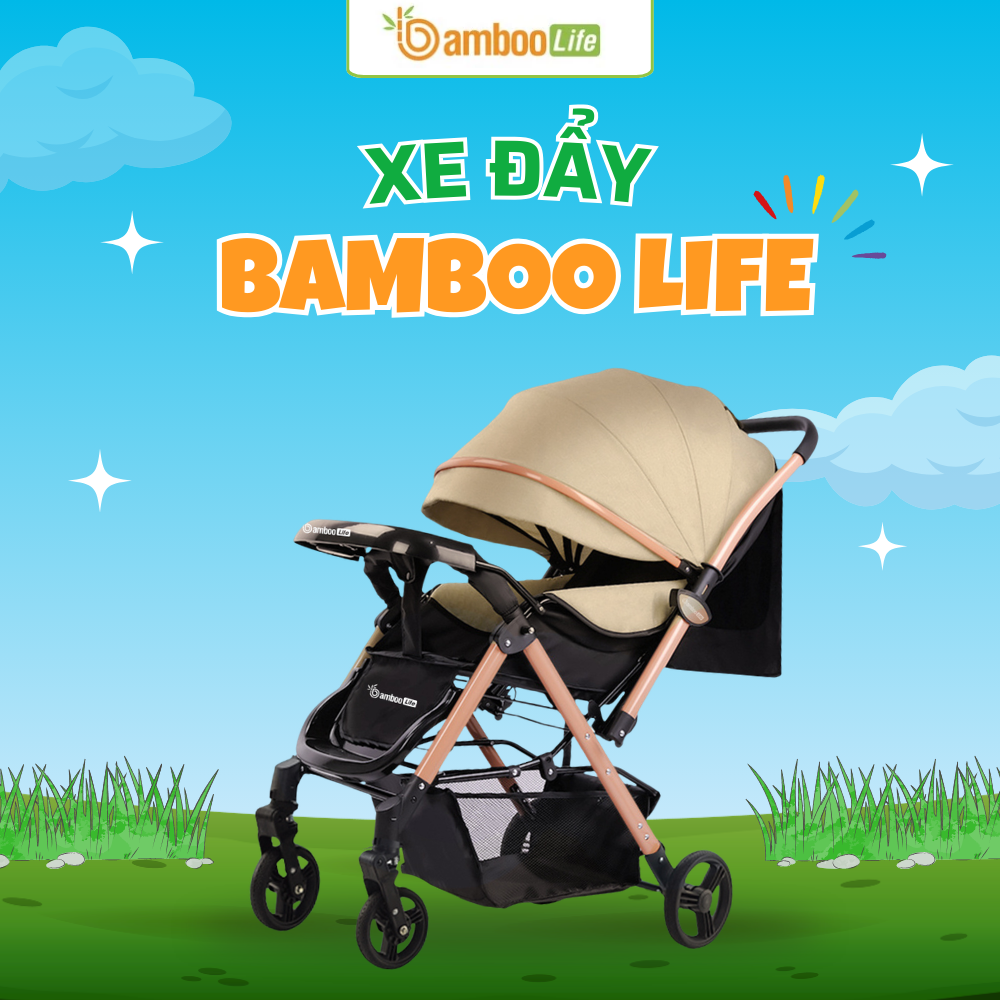 Xe đẩy nằm bảo vệ xương và tối ưu giấc ngủ bé