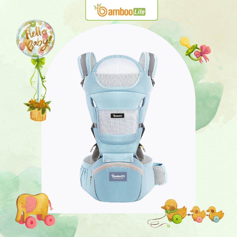 Trẻ trên sáu tháng và cổ đã cứng cáp có thể ngồi địu