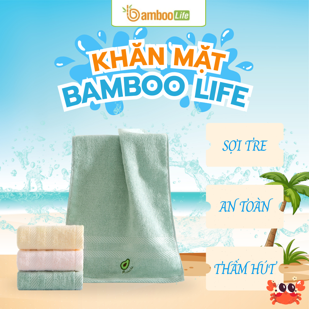 Khăn mặt sợi tre mềm mại, an toàn cho da bé