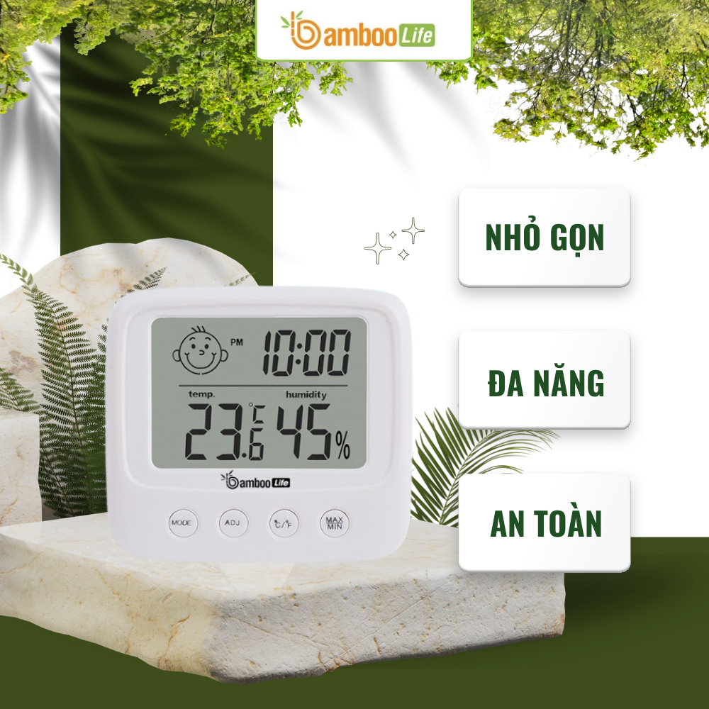 Nhiệt kế phòng tích hợp đa tính năng, mang lại sự tiện nghi vượt trội