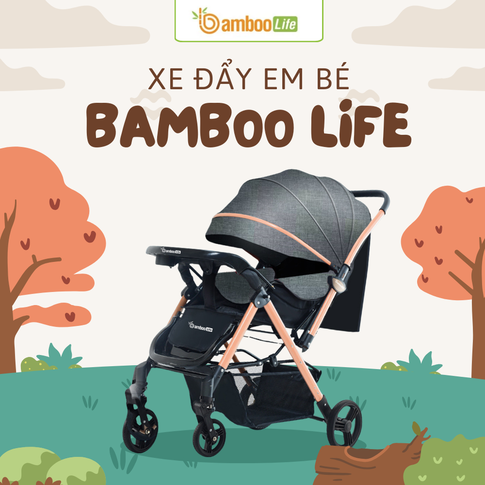 Xe đẩy hai chiều giúp ba mẹ dễ dàng tương tác với bé