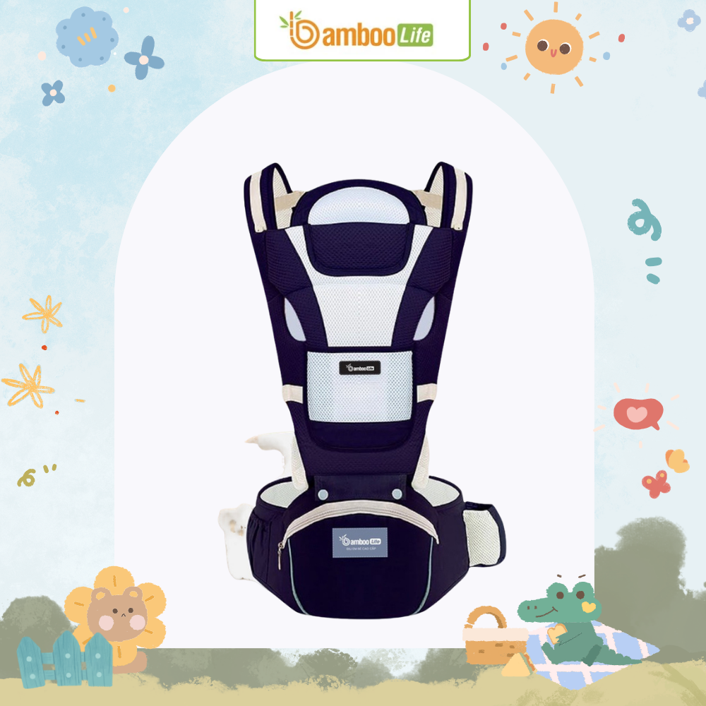 Địu chất lượng giúp bé an toàn và mẹ thoải mái vận động