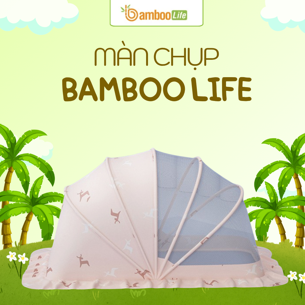 Khung thép chắc chắn giúp màn đứng vững, an toàn cho bé