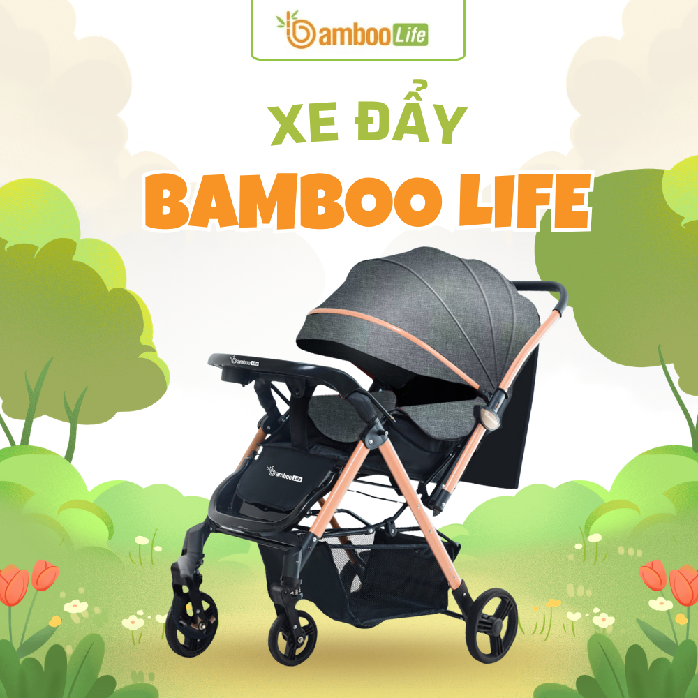 Xe đẩy hai chiều giúp mẹ quan sát bé và tăng tương tác