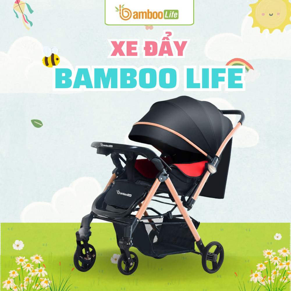 Bánh xe giảm xóc tốt giúp bé luôn êm ái khi ngủ