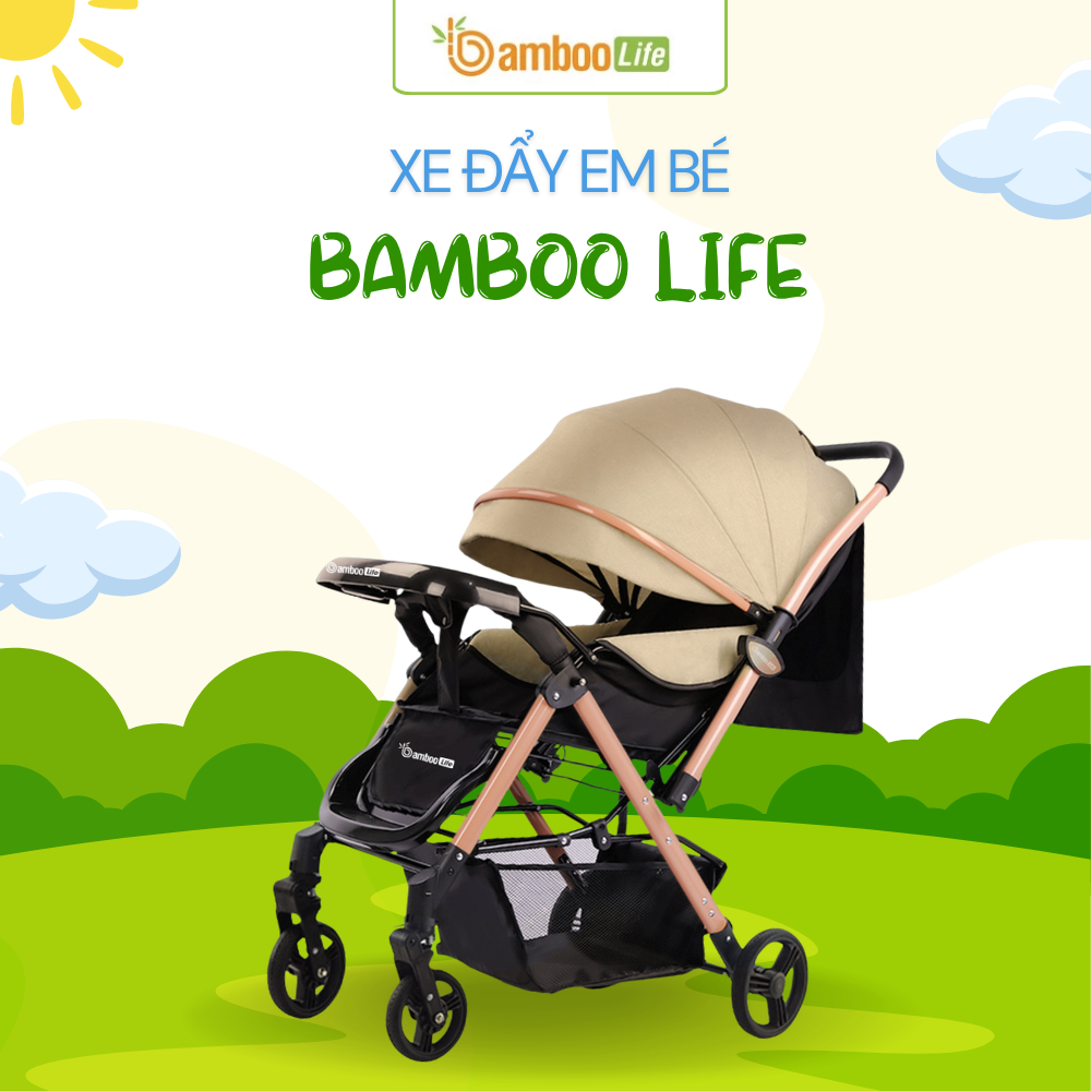 Bé từ 0 tháng tuổi dùng được xe đẩy nằm độ ngả cao