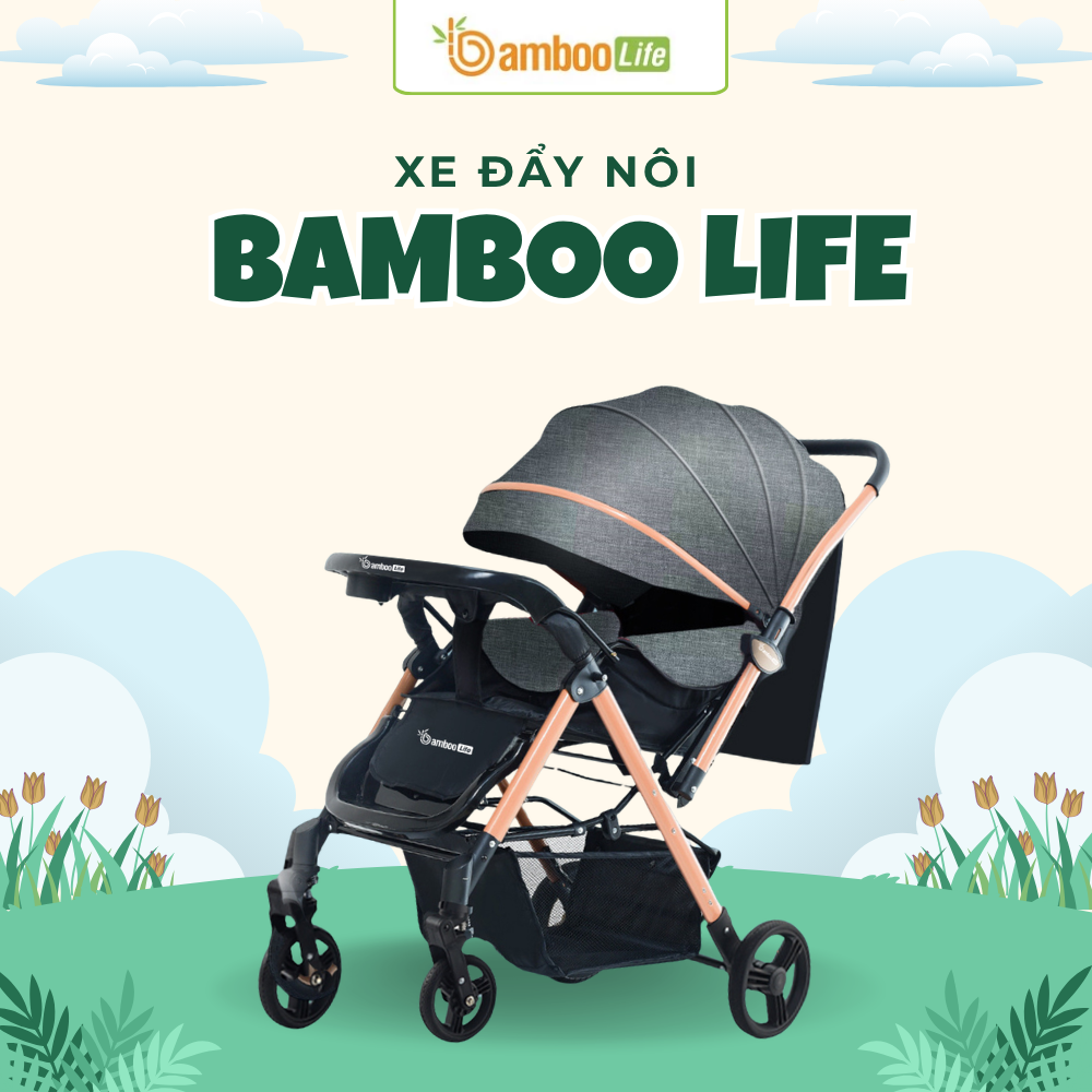Xe nôi gấp gọn giúp mẹ rảnh tay và bảo vệ bé an toàn
