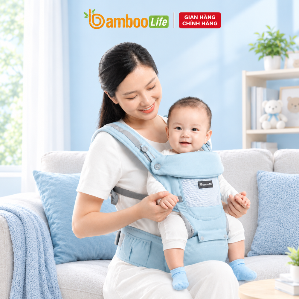 Ba mẹ nên sử dụng địu đúng cách để bảo vệ bé