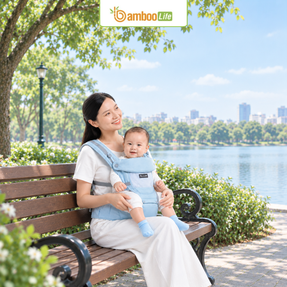 Ba mẹ cần giữ đầu bé ổn định và đường thở thông thoáng